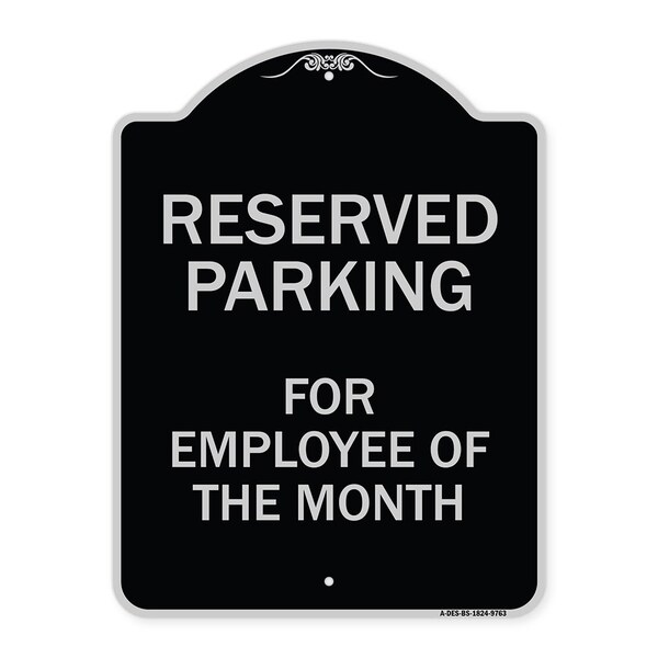 Designer Series-Reserved Parking For Employee Of The Month, 24" x 18", BS-1824-9763